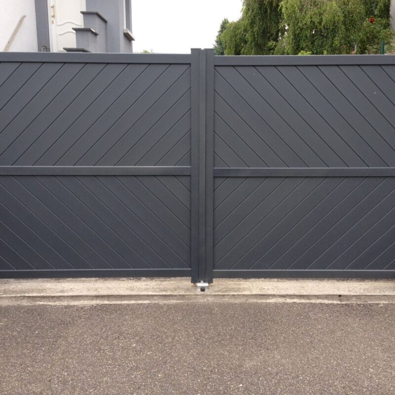 PORTAIL ALU 12 800X800 | Procloture Portails et portillons en aluminium plein Rixheim 8