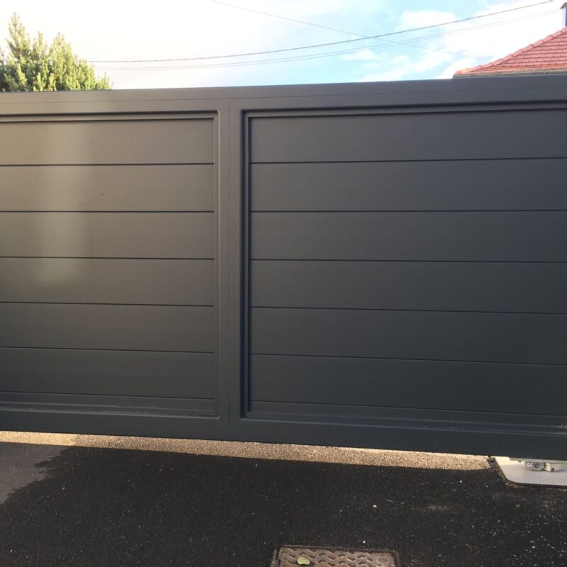 PORTAIL ALU 2 800X800 | Procloture Portails et portillons en aluminium plein Thann 11