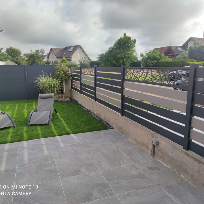 LAME DE 140MM AJOUREE DECOUPE LASER 800X800 | Procloture Clôtures en aluminium Thann 33
